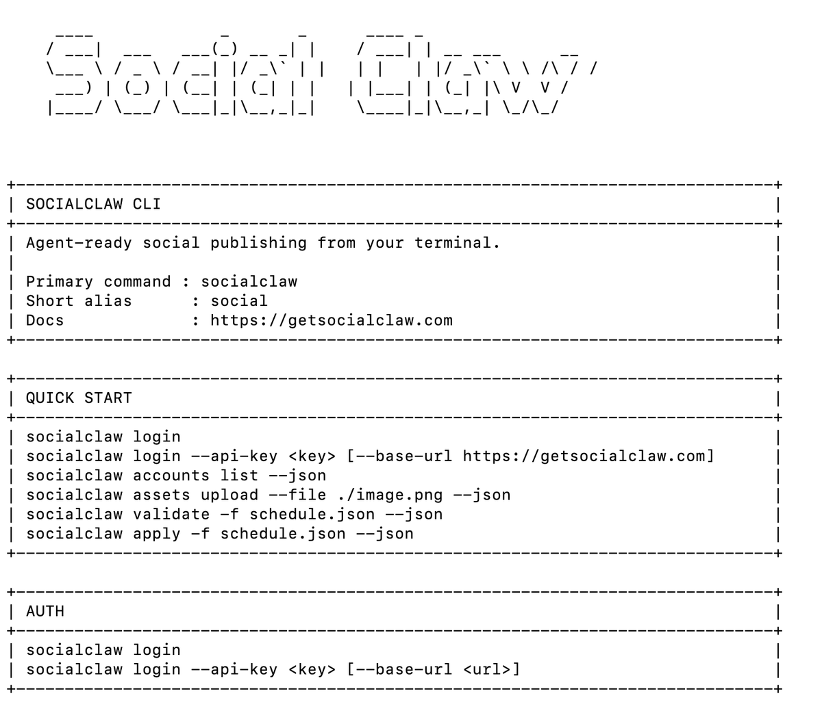 SocialClaw CLI