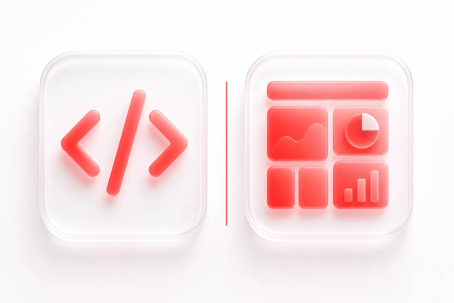 A scheduler API/publishing backend compared with a management-tool UI.